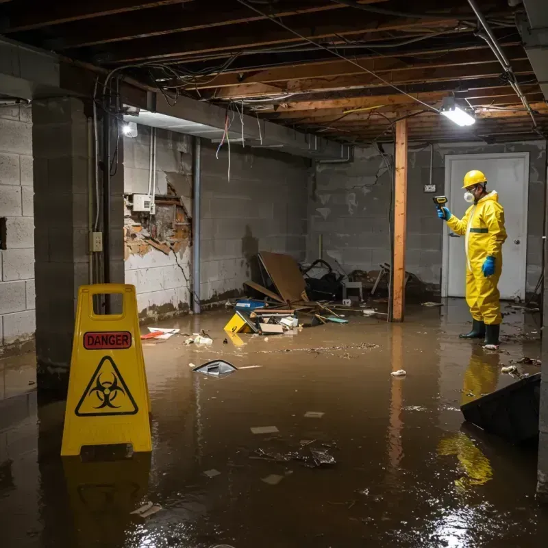 Flooded Basement Electrical Hazard in Linden, CA Property